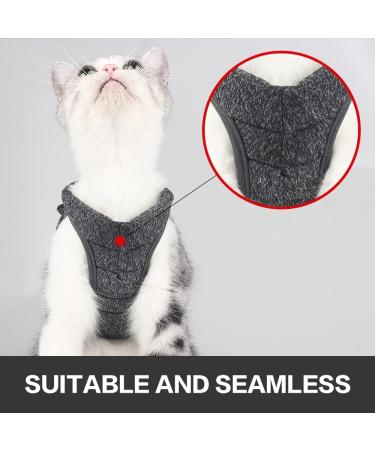 Adjustable Soft Cat Dishes & Ultra-Light Escape Protection Vest for Kittens & Puppies - Gray (1 Pack) - Buy Online on SooperMarket.com