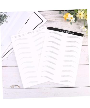 Mikinona 2 Pairs Disposable Makeup Tools 4d Hair-like Authentic Eyebrows Template Eyebrow Trimming The Lazy - Buy Online on SooperMarket.com
