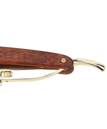 Men's Beard Knife Holder | Ergonomic & Foldable Metal Design - Premium Stainless Steel & Solid Wood | Perfect for Gentleman's Grooming - Buy Online on SooperMarket.com
