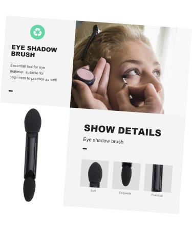 PLAFOPE 10pcs Dual Sided Eye Shadow Brush Eyeshadow Stick Brush Paupi re Sponge Eyeshadow Brush Kit Black - Buy Online on SooperMarket.com