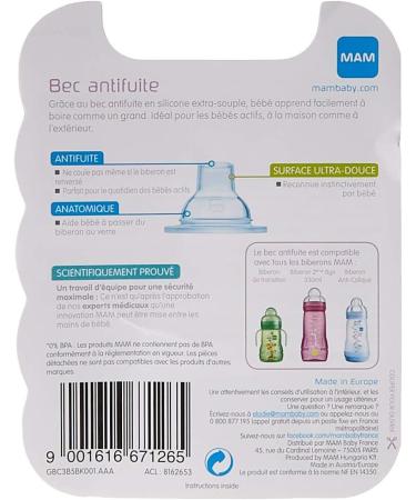 MAM Flexible Spray Tip Silicone Transparent - 4+ Months - Set of 2 - 2 Count - Buy Online on SooperMarket.com