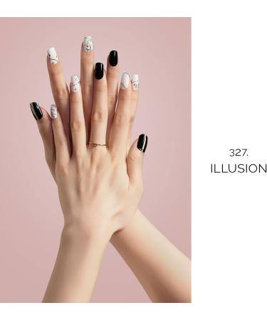 NAILOG Extra Long Semi Cured Gel Nail Strips - 20 Piece Long Lasting Nail Stickers with Soft Glossy Finish - Buy Online on SooperMarket.com