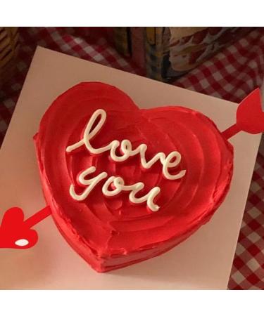 Didiseaon 20pcs Valentine's Day Cake Inserts Fruit Cake Bridal Shower Picks Appetizer Toothpicks Decorative Cake Inserts Red Decor Paper Cups Birthday Cake Decoration Dessert Arrow - Buy Online on SooperMarket.com