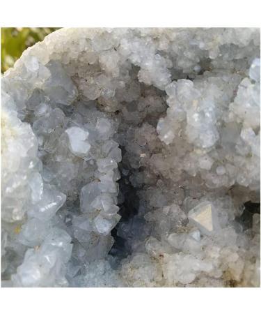 Collection Natural Clean Blue Spar Hole Geode Crystal Quartz Gemstone Stunning Healing - Buy Online on SooperMarket.com