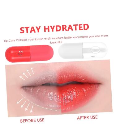 Beatifufu 2pcs Lip Plumper Gloss Duo - Moisturizing & Plumping Lip Care Set, Rosy Transparent - 5.3x1.8x1.8cm - Buy Online on SooperMarket.com