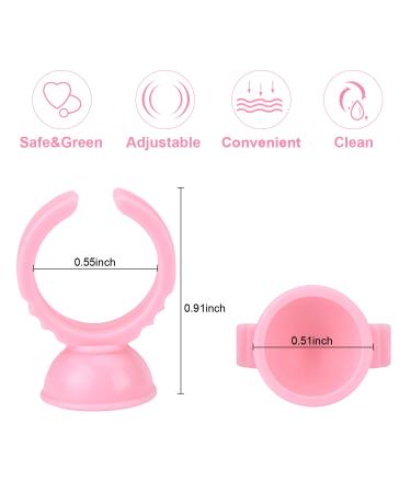 MEKK 300PCS Pink Glue Rings for Eyelash Extensions - Disposable Lash Extension Supplies - Buy Online on SooperMarket.com