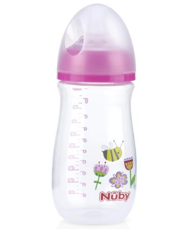Nuby Wide Neck Bottle with Anti-Colic Air System  Colors/Prints May Vary  1pk Multi - Buy Online on SooperMarket.com