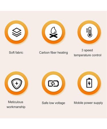 Heating Massage Waist Pad - 3 Modes for Pain Relief & Warmth | Electric Heat Massage Device for Winter Sports - Buy Online on SooperMarket.com