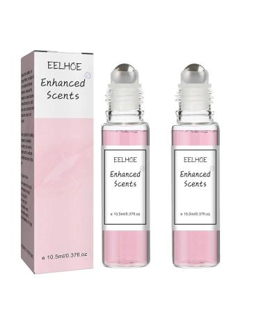 2PCS Enhanced Scents Pheromone Perfume Enhanced Scents Easy Roll-On Scents Perfume Portable Long Lasting Dating Fragrance Enhance Flavor Scents Perfume for Women (2 pcs)