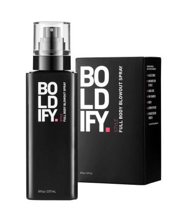 Boldify Full Body Volumizing Hair Spray - Mega-Volume - Blowout Heat Protection Spray with Thickening and Blow Dry Formula for Fine Thin Hair - For Women & Men