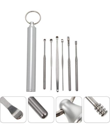 Stainless Steel Ear Curette Picks Removal Kit with Storage Box - Home, Outdoor, Travel - Buy Online on SooperMarket.com