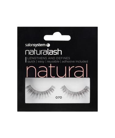 Salon System Naturalash Quick and Easy Re-Usable Black 070 Lashes