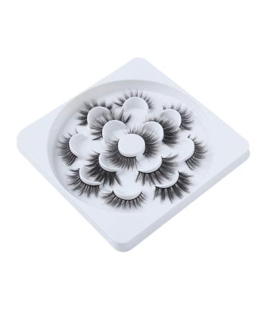 7 Pairs 3D False Eyelashes - 6D Handmade Fluffy & Reusable Artificial Lashes for Stunning Eyes (LJ07) - Buy Online on SooperMarket.com