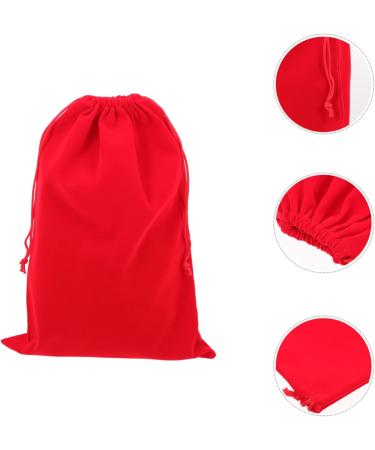 Mikinona 3pcs Hair Dryer Storage Bag Practical Storage Pouches Blow Dryer for Curly Hair Flannel Red - Buy Online on SooperMarket.com