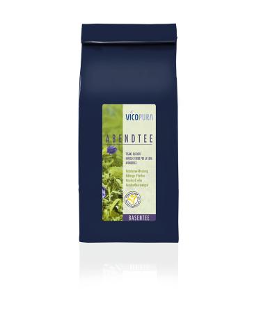 VICOPURA evening tea alkaline herbal tea blend supports the body's chemical processes in the evening and at night (250g)
