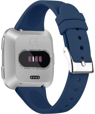 10 Pack Slim Bands Compatible with Fitbit Versa 2 for Women Men - Soft Silicone Replacement Wristbands - Small Size - Wine Red/Navy Blue/Dark Green/White/Light Blue/Black/Gray/Mint - Metal Buckle - Fits Fitbit Versa, Versa 2, Versa Lite - Buy Online on SooperMarket.com