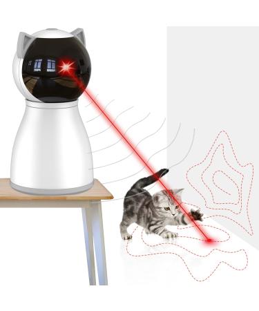 YVE LIFE Laser Toy for Indoor Cats Motion Activated Interactive Cat Toys for Kitten/Dogs USB Rechargeable Fast and Slow Circling Pattern Automatic On/Off and Silent