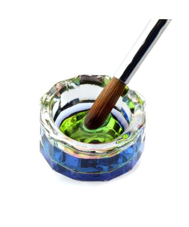 Rainbow Dodecagon Acrylic Nail Art Dappen Dish with Cap Lid - NAPB019 - Buy Online on SooperMarket.com
