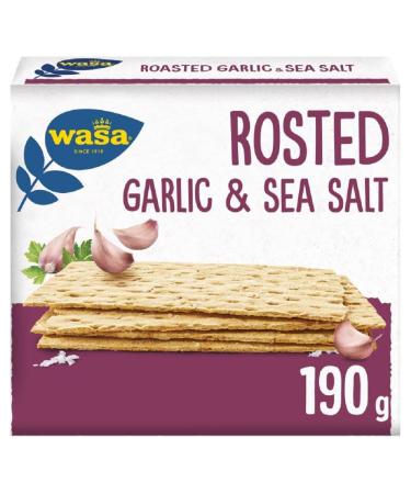 Wasa Tasty Snacks Crisps Roasted Garlic 190 g