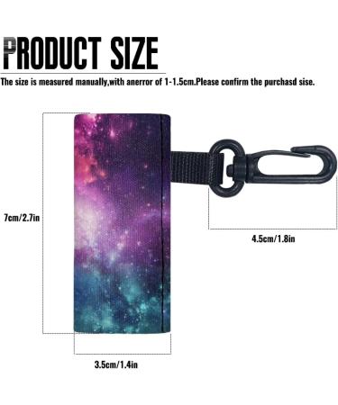 SCRAWLGOD Galaxy Print Lip Balm Holder Keychain Portable Lip Balm Sleeve keychain Chapstick Holder Secure and Nice Hand Feeling Set of 5 Galaxy 5 - Buy Online on SooperMarket.com