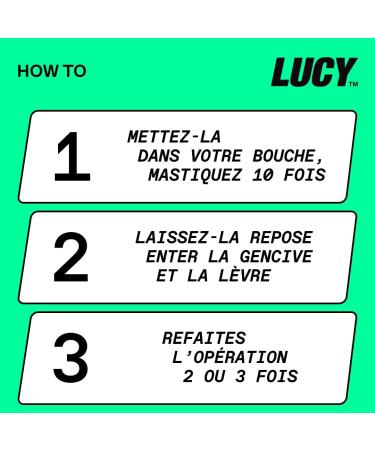 LUCY Nicotine Gum 4mg 100 Count | Mint Flavour | NPN 80108821 | Stop Smoking Aid | 10 pcs per Pack x 10 Packs - Buy Online on SooperMarket.com