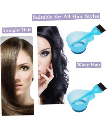 1 Set Hair Dye Color Brush and Bowl Set Hair Dye Kit Hair Coloring Kit Hair Color Brush Mixing Bowl Kit for Hair Tint Dying Coloring Applicator Blue - Buy Online on SooperMarket.com