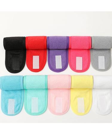 kawehiop Adjustable And Flexible Women Adjustable SPA Facial Headband Color Available Premium Cotton Headbands For Face Washing Rose Red - Buy Online on SooperMarket.com