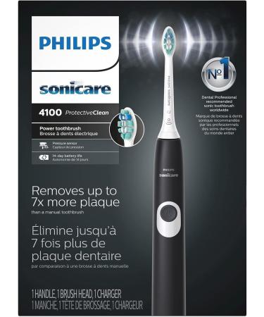 Philips Sonicare ProtectiveClean 4100 Electric Toothbrush - Black, Plaque Control, Pressure Sensor, 2 Weeks Battery Life - Broage Random Color - Buy Online on SooperMarket.com