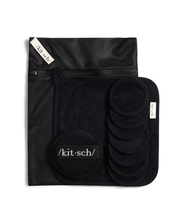 Kitsch Ultimate Cleansing Kit: Cotton Face Pads, Washable Rounds, Exfoliator Sponge, Face Towel - Reusable Makeup Remover Pads, Organic Cotton - Holiday Gift - Buy Online on SooperMarket.com