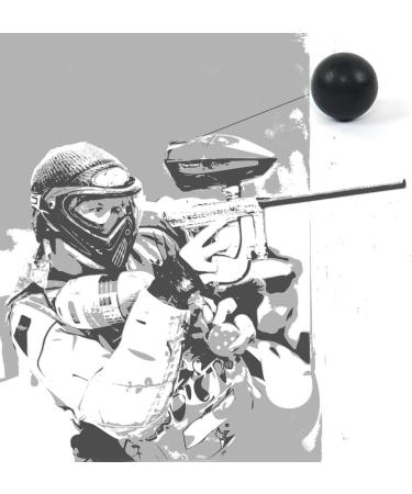 VLIKE .68 Caliber Rubber Paintballs - Soft Reusable Riot Training Balls (Black, 120 Count) - Buy Online on SooperMarket.com