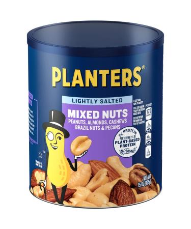 Planters Lightly Salted Mixed Nuts 15 oz Can