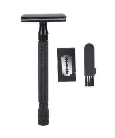 Ankroyu hand razor double edge safety beard-bodily hair-hair trimmer ring portable razor with a classic handle reusable hand razor made of metal and brass with 5 blades