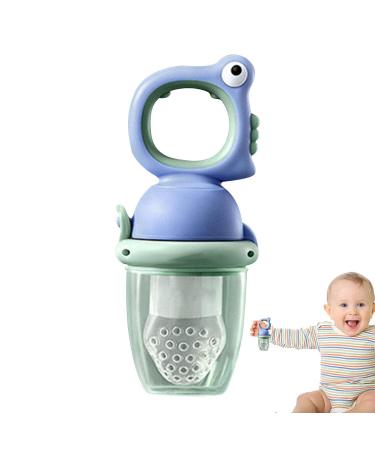 Bexdug Fresh Food Dispenser for Babies | Ultraicide Silicone Baby Food Pacifier - Safe & Healthy Nibble Feed for Toddlers & Newborns - Blue - Buy Online on SooperMarket.com