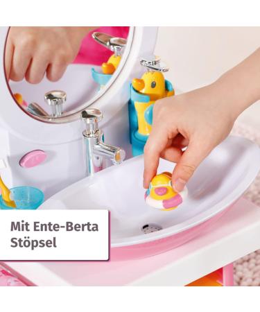 Shop Baby Born Bath Washbasin - Interactive Doll Playset with Light Sound Toothbrush Soap Dispenser & More | 832707 by Zapf Creation - International Shipping Available - Buy Online on SooperMarket.com