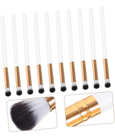 FOYTOKI 10pcs Precision Eyeshadow Brush Eye Shadow Makeup Brush Eye Makeup Kit Wooden Handle - Buy Online on SooperMarket.com