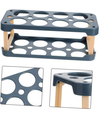 OSALADI Box Egg Carton Egg Holder Bandejas Para Comida Cutlery Tray Household Refrigerator Plastic re-usable Blue 22.3X10.1X8.9CM - Buy Online on SooperMarket.com