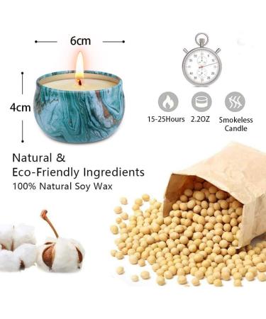Buy Aottom Fragrance Candles Gift Set - Natural Soy Wax Aroma Candles for Christmas - 9 x 75g Aromatherapy Tealights for Women - Buy Online on SooperMarket.com