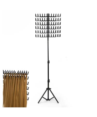 Height Adjustable Braiding Hair Rack | Height Adjustable Hair Extension Holder Hanger With 144 Pegs Hair Stand With Stylist Hair Braiding Tools Braiding Hair Supplies Included