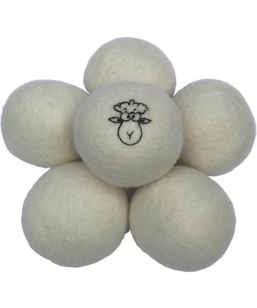 Ukiyo 6 XXL Dryer Balls | 100% New Zealand Sheeps Wool | Mulesing-Free Natural Fabric Softener - Buy Online on SooperMarket.com