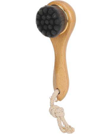 Manual Facial Cleansing Brush Long Wooden Handle Super Soft Manual Exfoliating Facial Brush Exfoliating Deep Cleansing for Home - Buy Online on SooperMarket.com