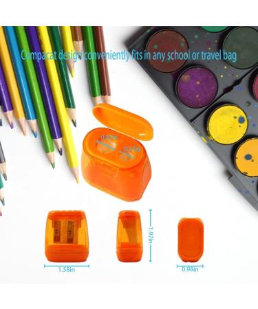 OFiSEXPT Dual Hole Manual Pencil Sharpener - 4 Pack for Students and Adults | School, Home, Office Use - 4 Colors - Buy Online on SooperMarket.com