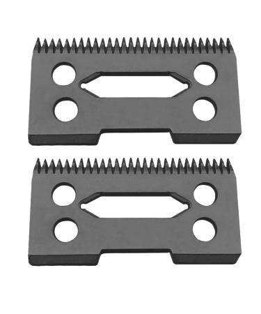 AIDIRui 2 Pcs Ceramic Blade Ceramic Replacement Cutter 28 Teeth Ceramic Clipper Blade Replacement Cutter 2-Hole Clipper Black