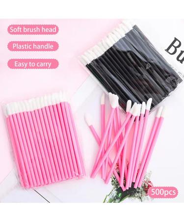 500 Pcs Disposable Lip Brushes & Wands Set Ergonomic Makeup Applicators for Lipstick - Buy Online on SooperMarket.com