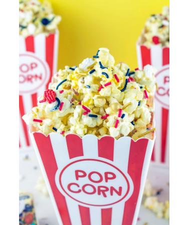 Movie Popcorn Sprinkles Edible Red and Black Confetti Cake Sprinkles Hollywood Movie Red Carpet Sprinkles for Cupcake Decorating Pearls Quin - Movie Cinema Sprinkles for Cake Decorating Decorations Movie Night - Buy Online on SooperMarket.com