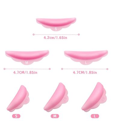 48 Piece Silicone Lash Lift Rods in S M L Sizes - Pink Eyelash Perming Curler Rods for Makeup Beauty Tool - Buy Online on SooperMarket.com