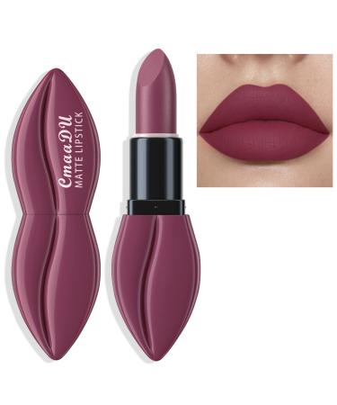 Easilydays Matte Lipstick Set Dark Colors  Moisturizing Matte Nude Lipstick  Fresh Natural Velvet Lip Stain  Long-Lasting Wear High PigmentedNot Fade Waterproof Red Pink Coral Lip Gloss Women Makeup (08)