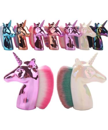 minkissy Makeup Foundation Brush 1pc Foundation Makeup Women s Suits Foundation Brush Brush for Powder Foundation Ladies Suits Unicorn Makeup Women's The Face Brush 9x8cm Golden handle color - Buy Online on SooperMarket.com