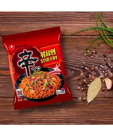Nongshim SHIN Stir Fry Ramyun Gourmet Spicy Ramen Noodles 131g (20 Packs) HALAL - Buy Online on SooperMarket.com