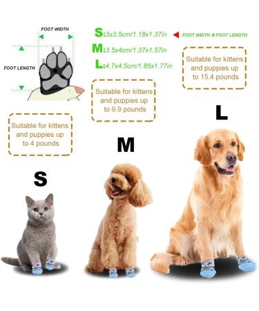 Betinyar Anti-Slip Dog & Cat Socks - 4 Pairs | Paw Protector for Indoor Hardwood Floors - Buy Online on SooperMarket.com