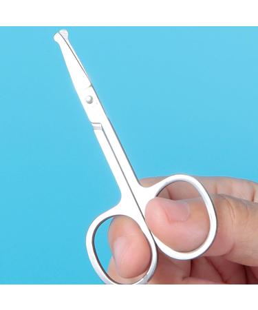 Bartscher Men's Nasal & Ear Hair Scissors - Stainless Steel Rounded Tip for Safe & Precise Grooming - Buy Online on SooperMarket.com